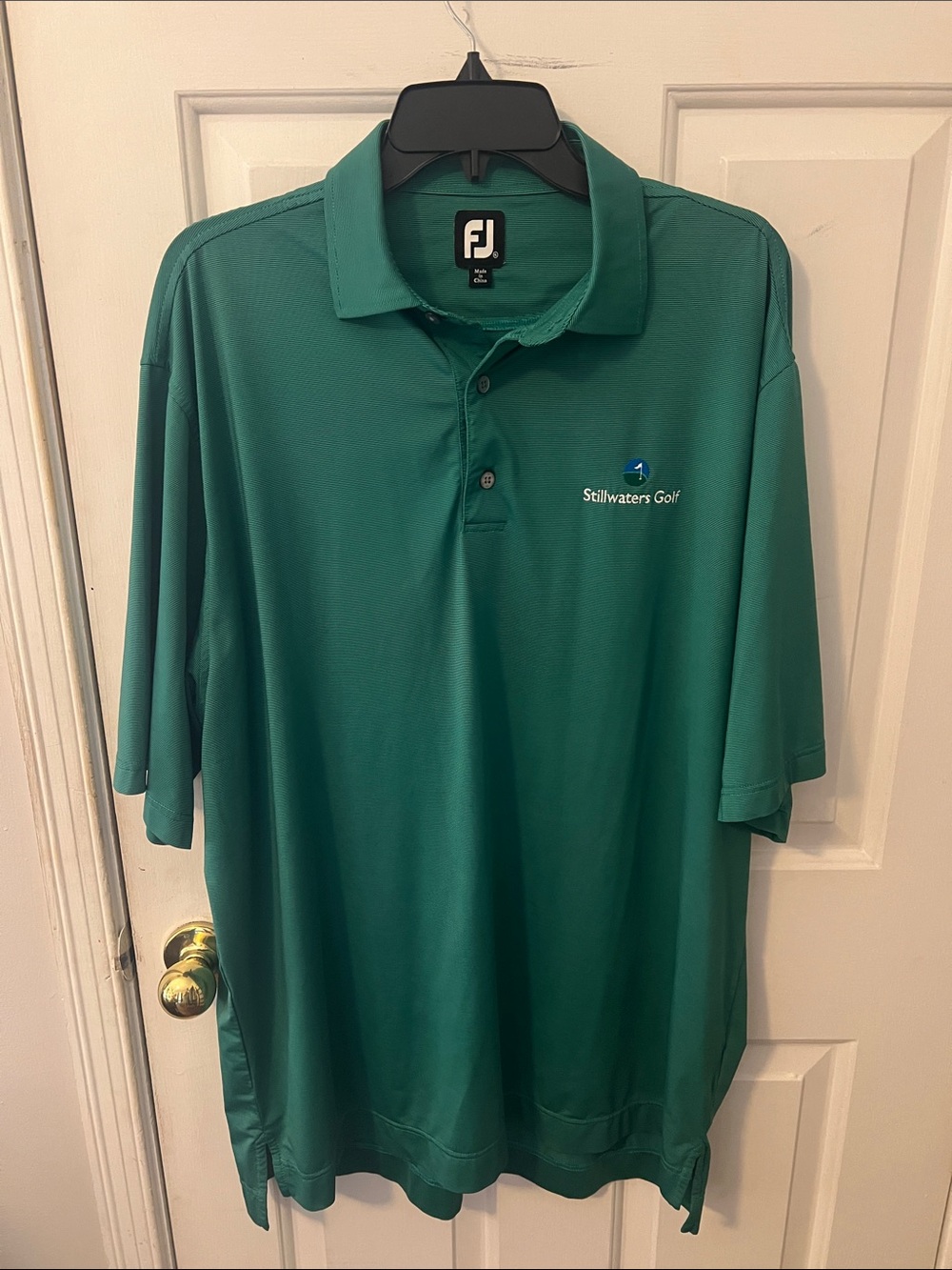 FootJoy Men's Teal Green Stillwaters Golf Polo